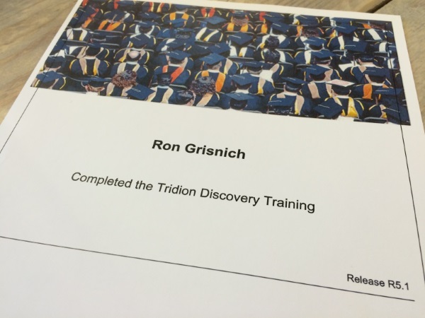 Certificate Tridion Discovery Training